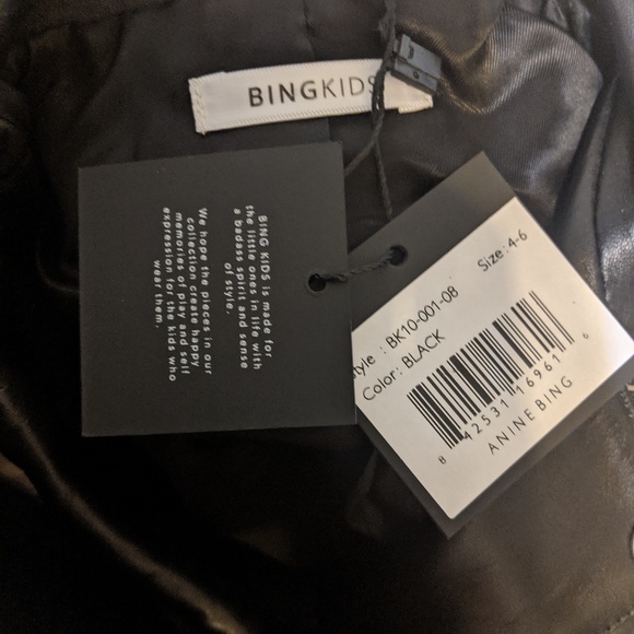 Anine Bing Kids Motley Moto Jacket - Picture 5 of 6